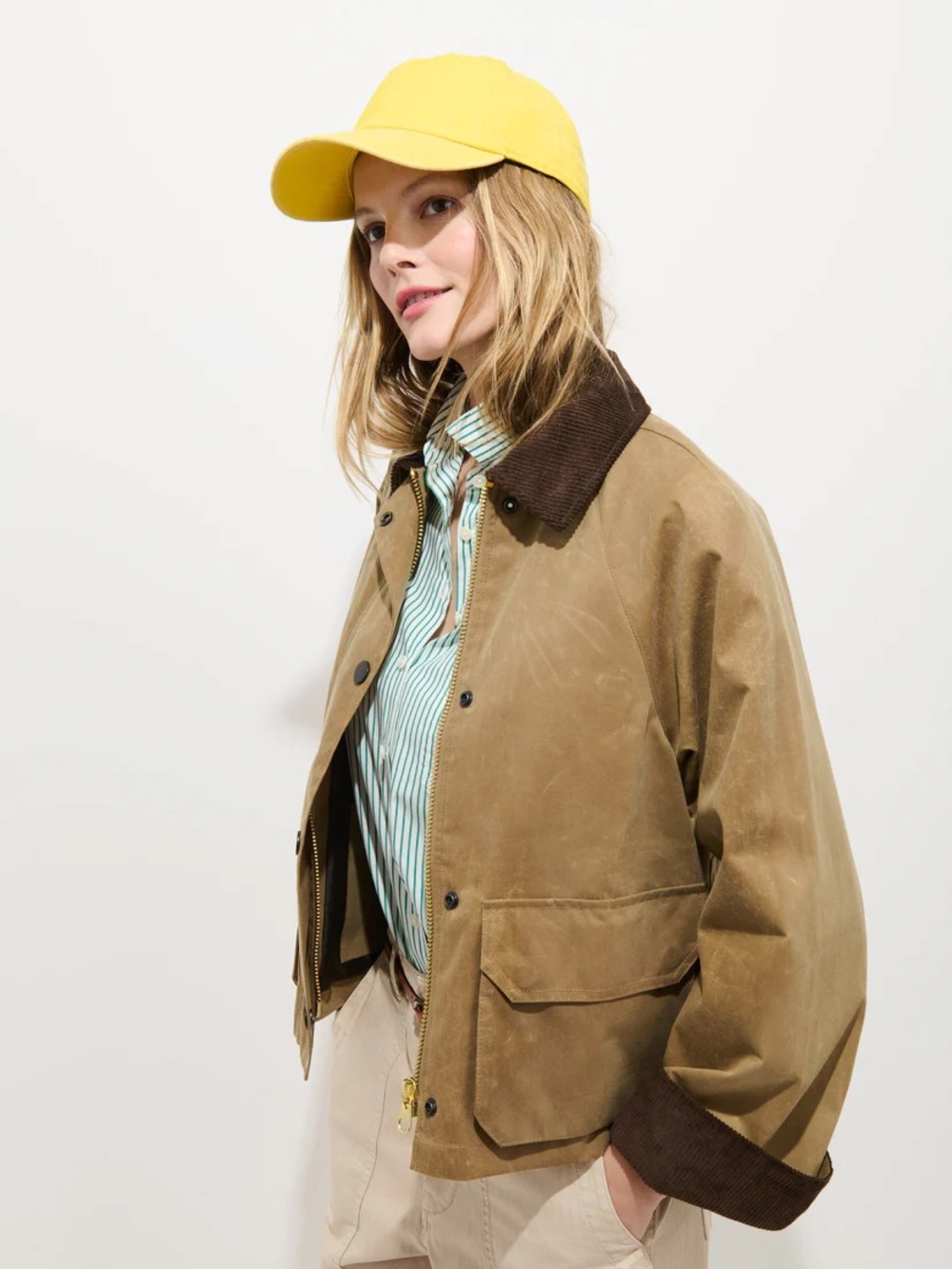 Alex Mill Chiltern cropped waxed cotton barn jacket NWT - Picture 3 of 6